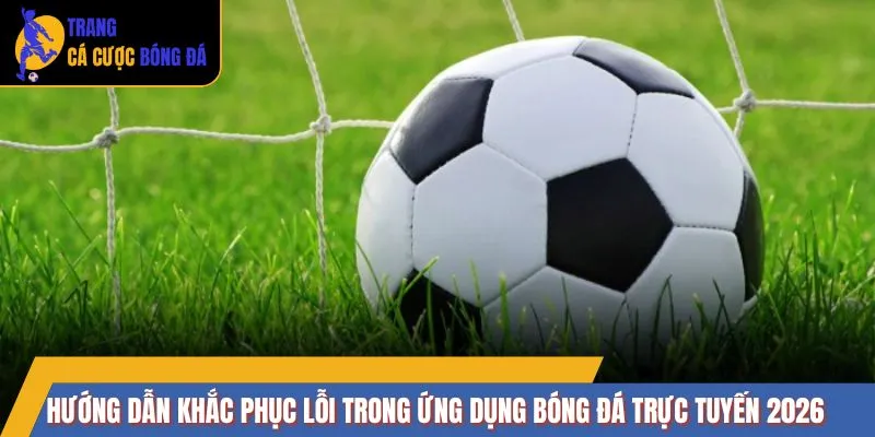 Hướng dẫn khắc phục lỗi trong ứng dụng bóng đá trực tuyến 2026